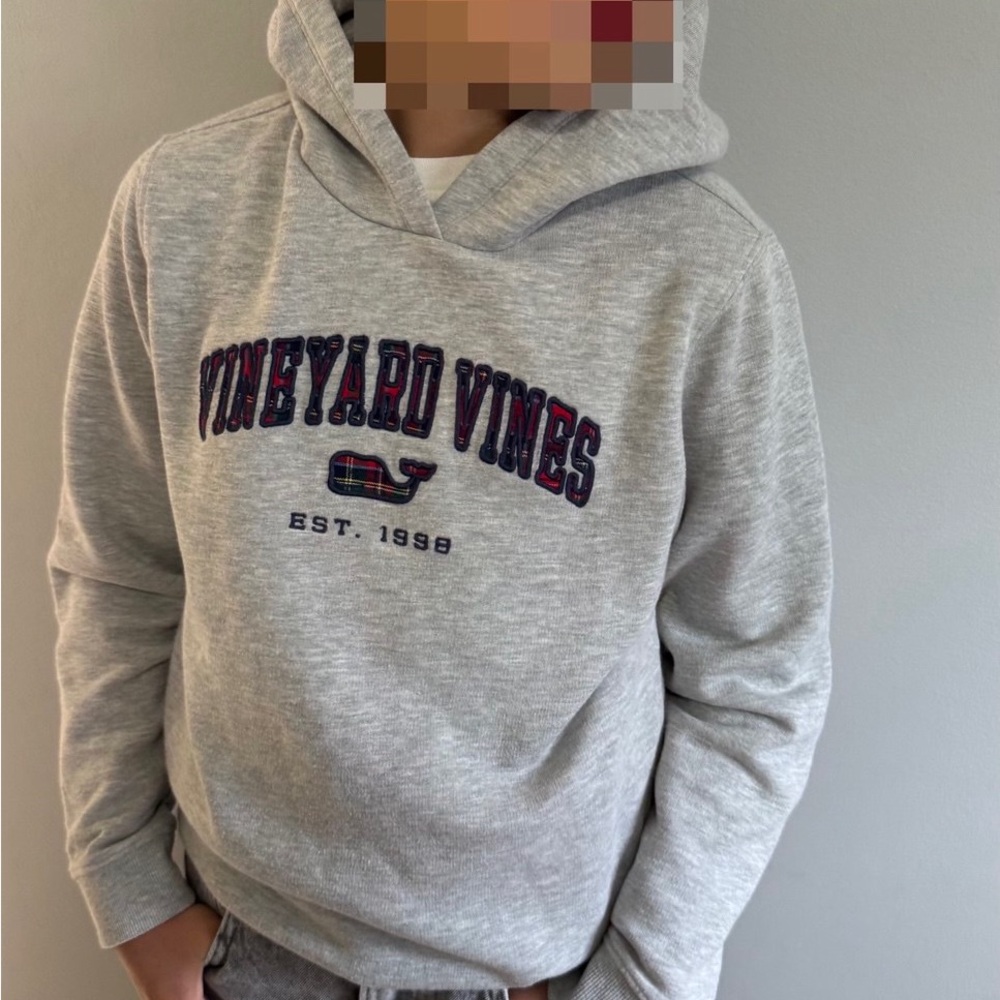 Vineyard Vines Kids Heather Gray Hoodie